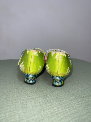 Zapatos Fallera Niña verde pistacho talla 33