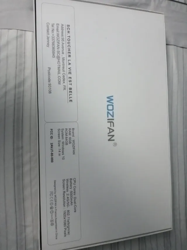 Portátil WOZIFAN W5 Gris/Plata