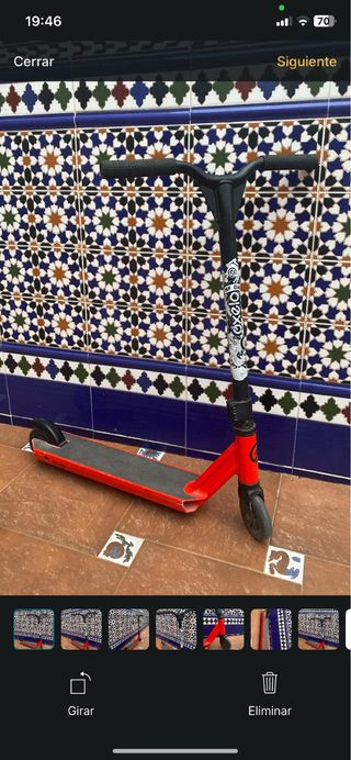 Patinete infantil rojo