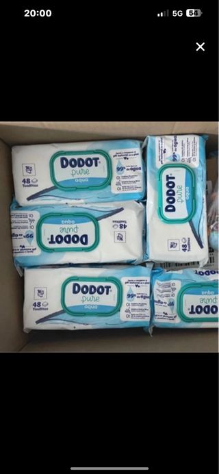 Toallitas Dodot Pure Aqua
18 pack 48uds