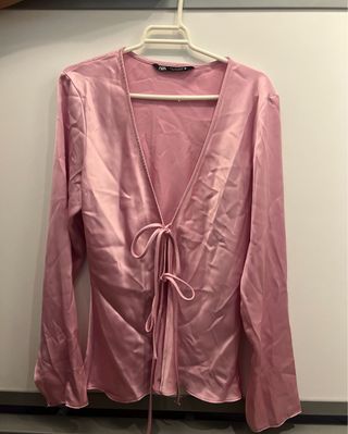 Blusa Zara Rosa Talla Única