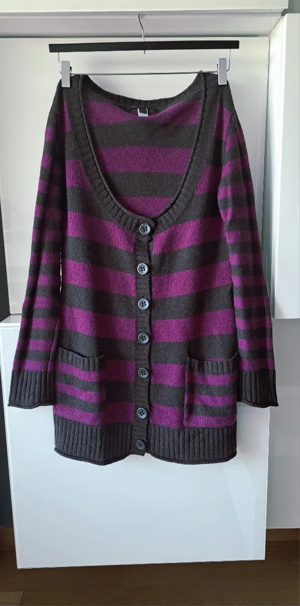 Chaqueta de punto Mango rayas