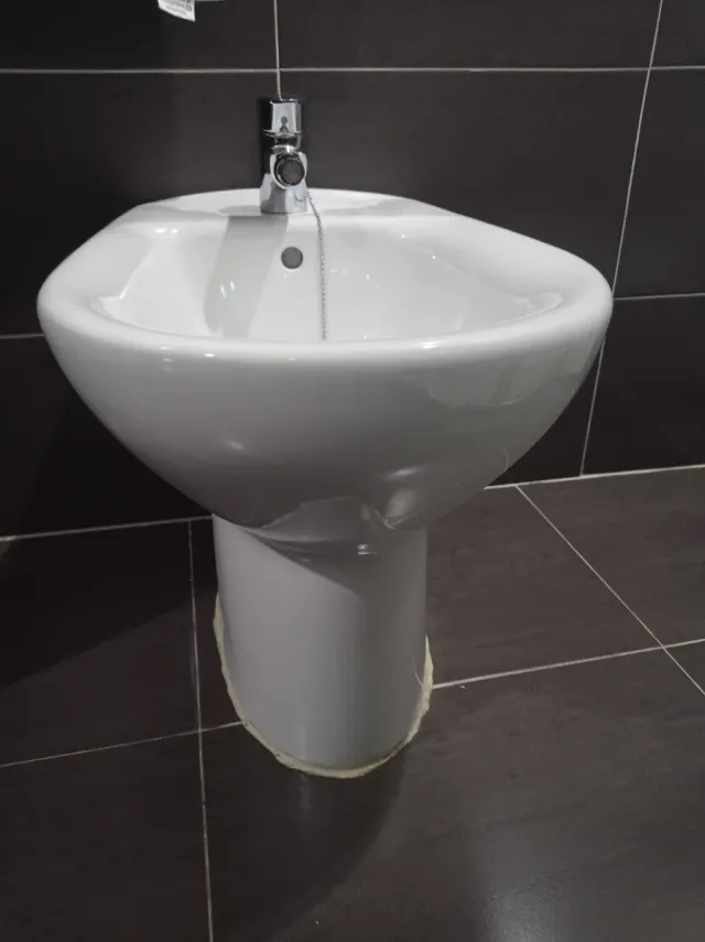 Bidé y grifo Roca blanco porcelana