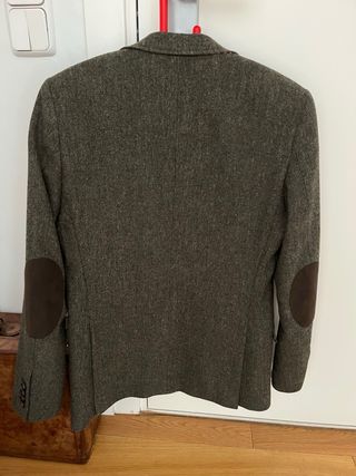 Chaqueta El Ganso Lana Verde diseño espigaTalla 42