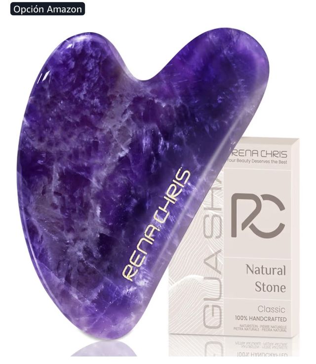 Piedra Guasha Rena Chris Amatista Natural