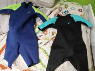 Trajes Neopreno Piscina Mar Niños Azul/Verde