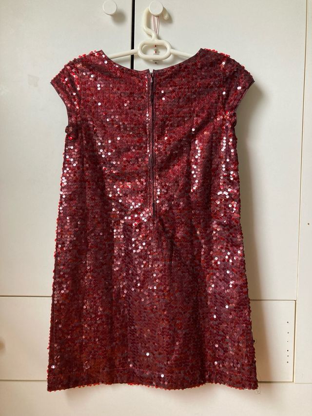 Vestido de lentejuelas rojo
