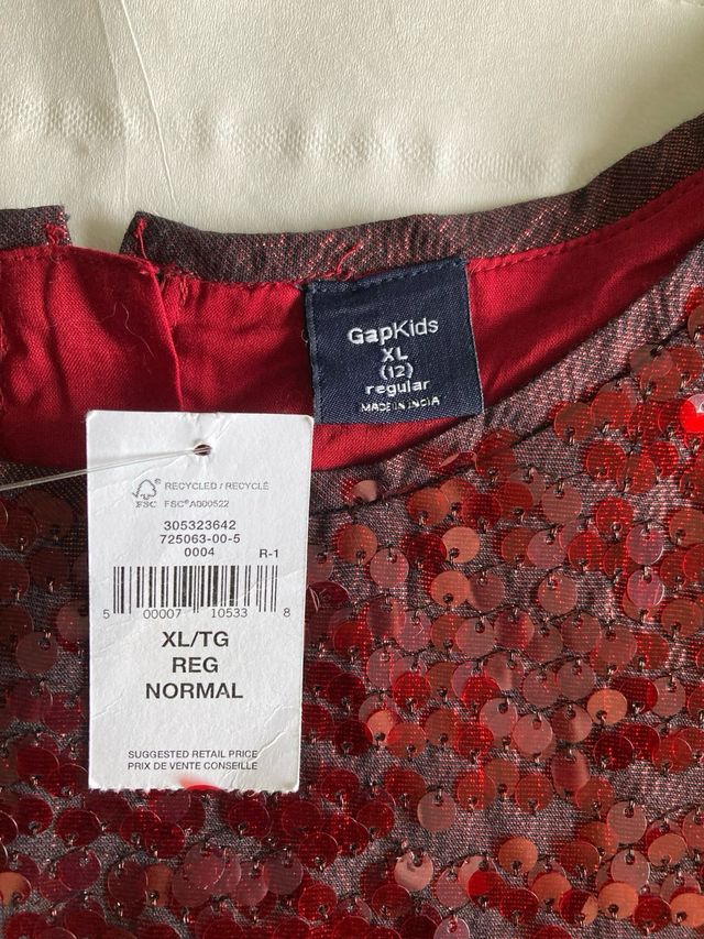 Vestido de lentejuelas rojo