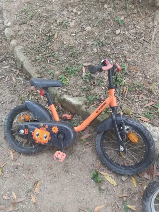Bicicleta infantil Btwin naranja