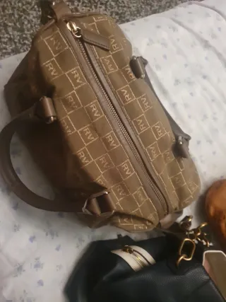 Lote 4 Bolsos Roberto Verino Beige/Marrón