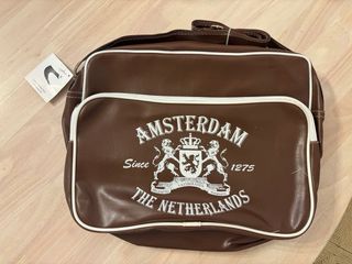 Maletín ordenador marrón Amsterdam