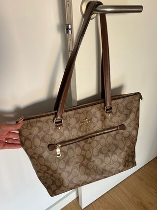 Bolso Coach de piel marrón