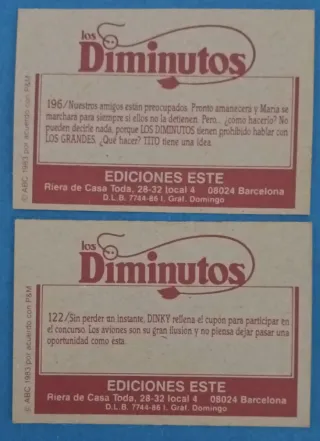 Colección cromos Los Diminutos