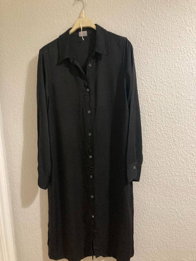 Vestido-camisa Mus & Bombon negro