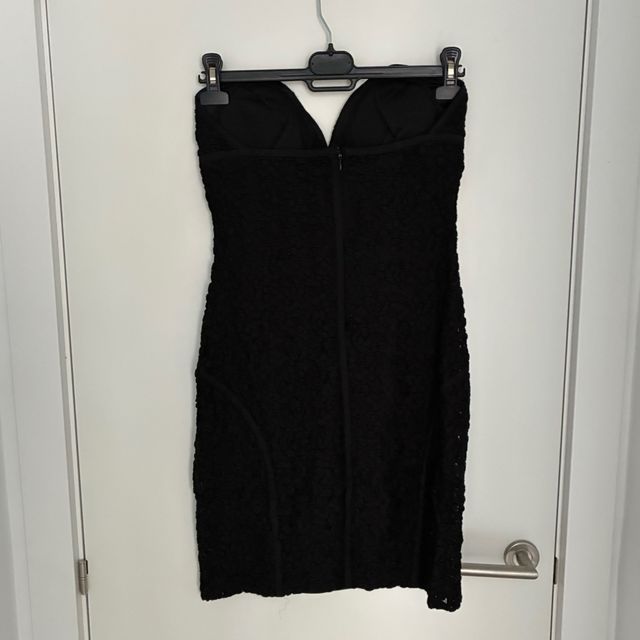 Vestido Negro Mango Palabra de Honor