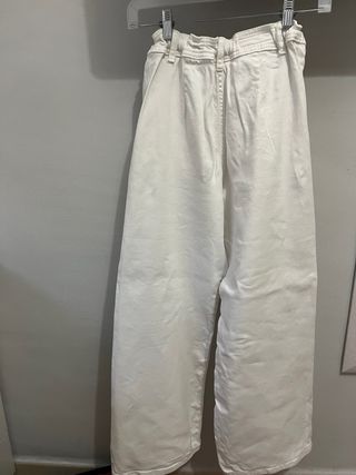 Vaqueros blancos rectos niña Zara