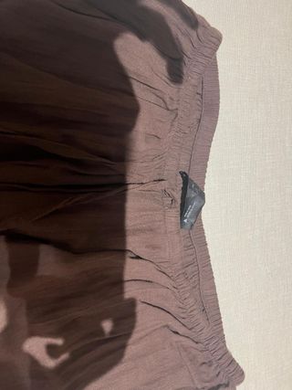 Pantalón Zara fluido bombacho marrón