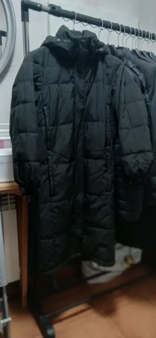 Parka plumas larga