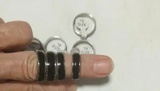 Anillos Acero Inoxidable Negro 