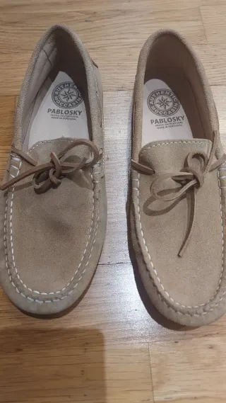 Mocasines Pablosky niño talla 38 camel. Una puesta