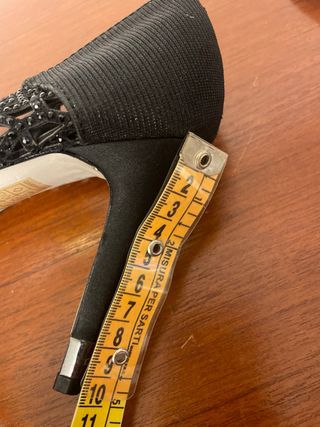 Scarpe da sera nere con strass