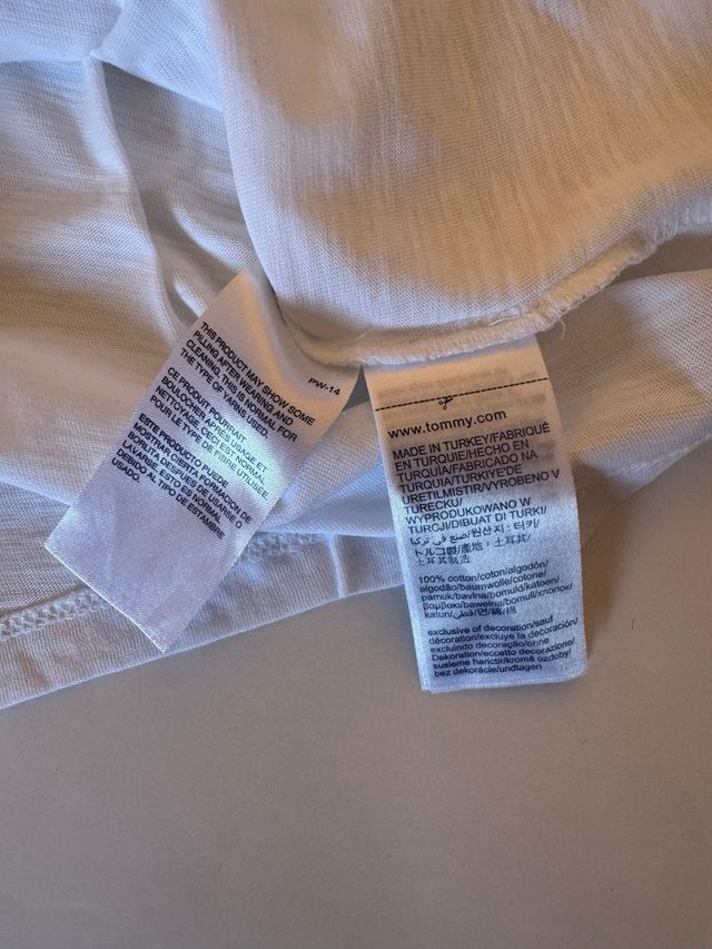 Maglia Tommy Jeans Bianca, 100% cotone, Taglia S