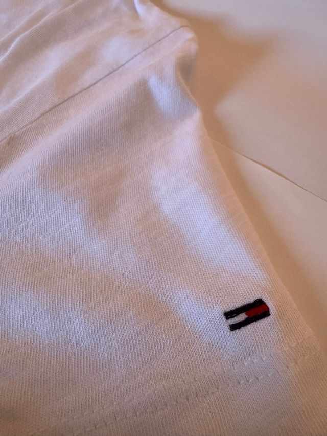 Maglia Tommy Jeans Bianca, 100% cotone, Taglia S