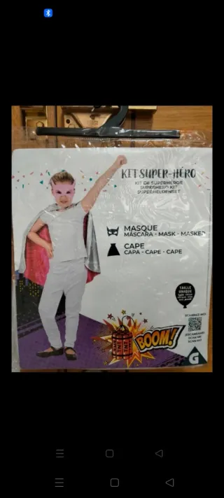 Disfraz Superhéroe Niña Talla Única