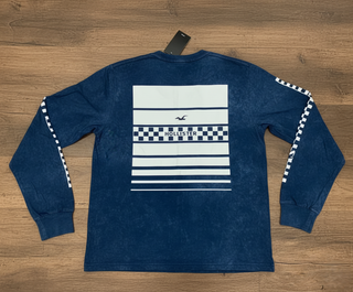 Camiseta Hollister azul marino talla M
