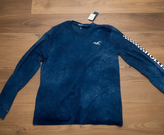 Camiseta Hollister azul marino talla M