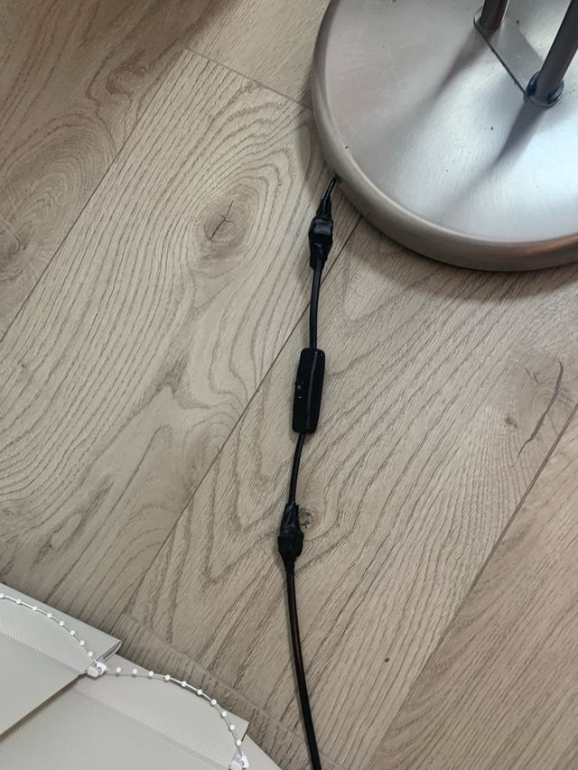 Lámpara de pie acero inoxidable 2 luces