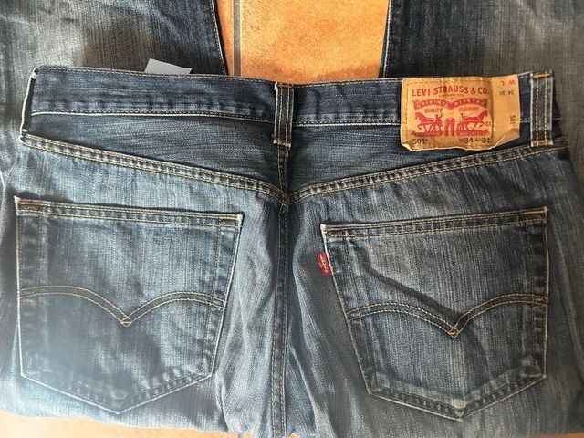 Levi's 501 Bootcut W34 L34 Jeans Azules
