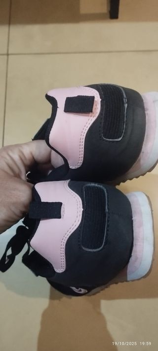 Deportivos Tex Mujer Talla 41 Negro/Rosa