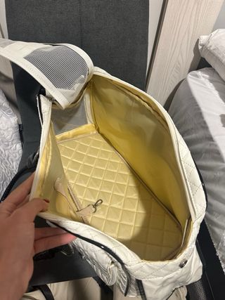 Borsa da trasporto bianca per animali domestici