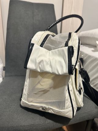 Borsa da trasporto bianca per animali domestici