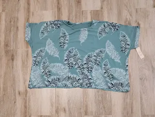 Blusa Estampada Plumas Talla Única