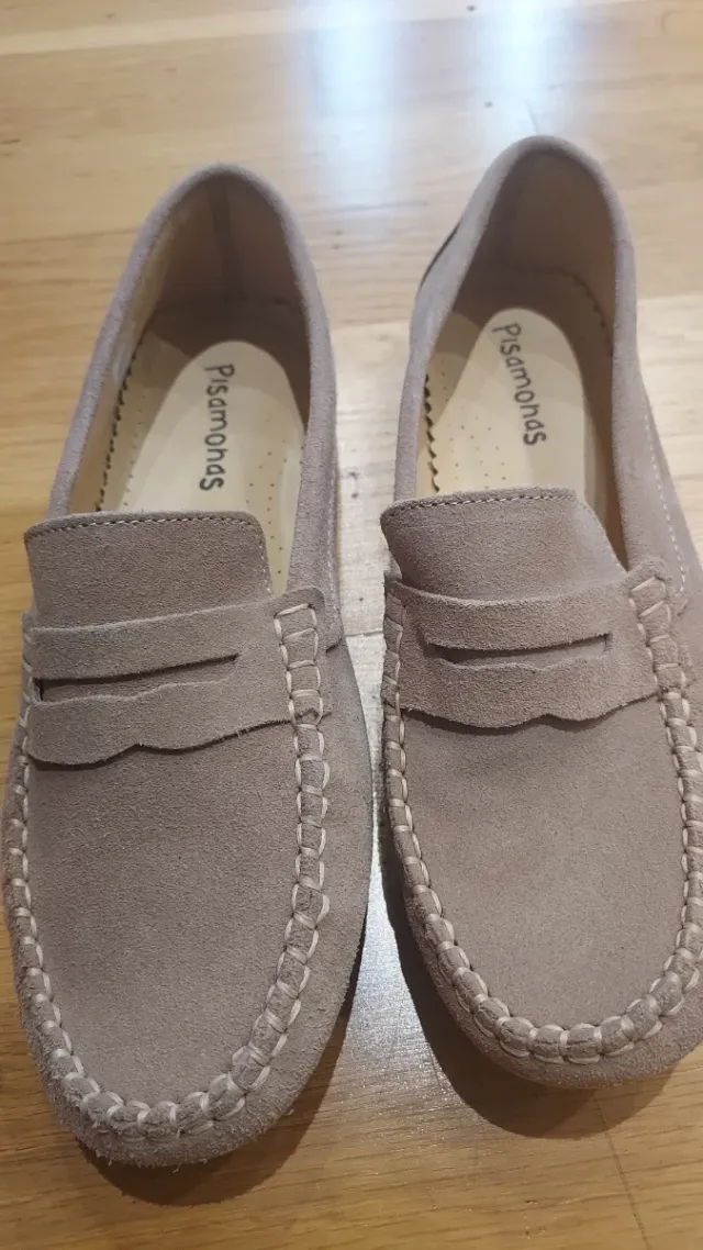 Mocasines Pisamonas T39 Camel. 1 puesta.