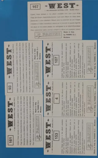 Colección Cromos West 1993