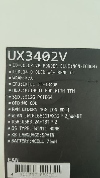 ASUS Zenbook 14 OLED Portátil despiece/reparacion