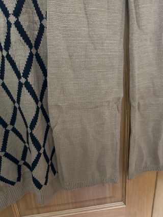 Conjunto lana marrón y negro talla única