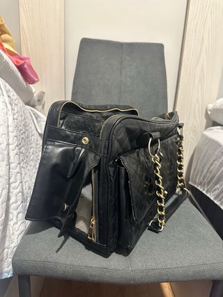 Borsa da trasporto nera per animali domestici