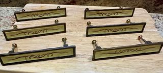 Tiradores de cajón/puerta vintage (6 unidades) 