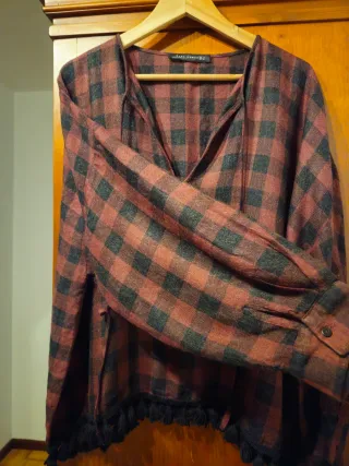 Blusa Zara cuadros 