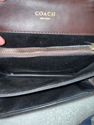 Bolso Coach Marrón y Dorado Cadena