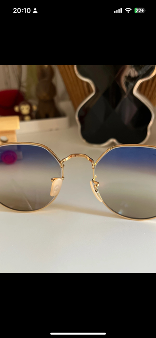 Gafas de sol Ray-Ban doradas y grises