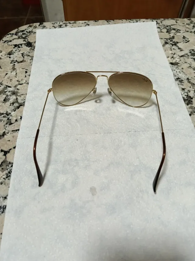 Gafas Ray-Ban Piloto Cristal Dorado