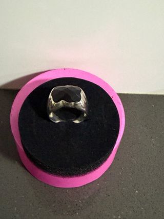 Anillo Tous Ónix Plata