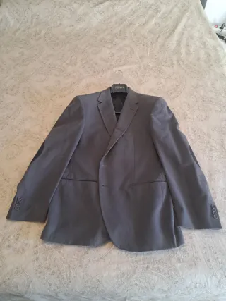 Chaqueta hombre gris con coderas