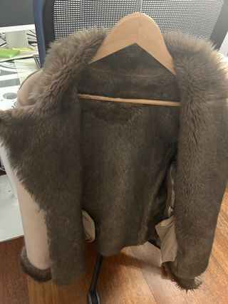 Cazadora mujer ante (nobuck) y pelo interior