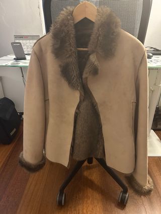 Cazadora mujer ante (nobuck) y pelo interior